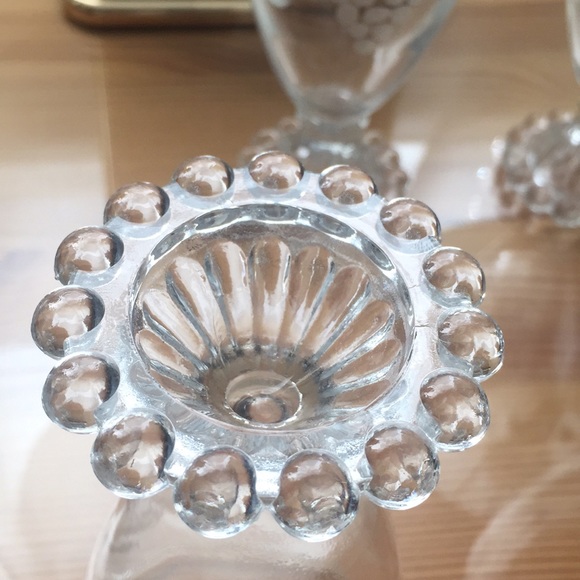 ANCHOR HOCKING BOOPIE | Grape Etched Cut G… - Picture 4 of 8